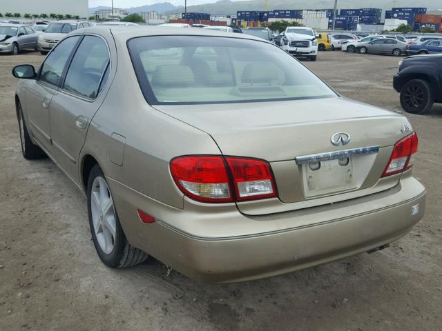 JNKDA31A52T015228 - 2002 INFINITI I35 TAN photo 3