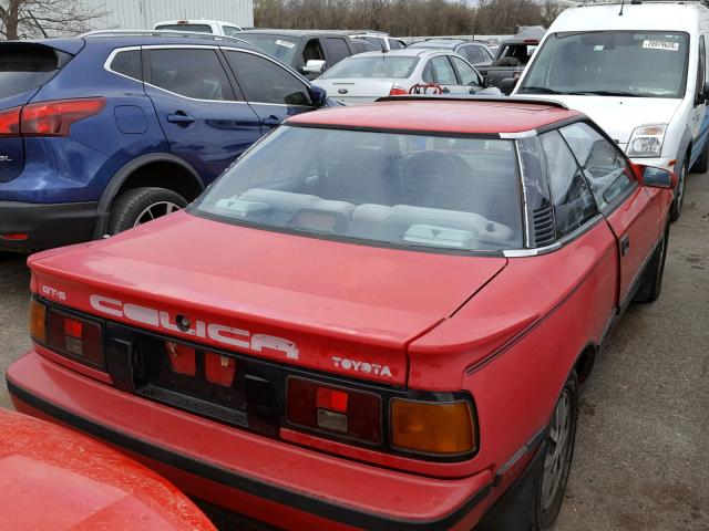 JT2ST65C7H7157753 - 1987 TOYOTA CELICA GT- RED photo 4