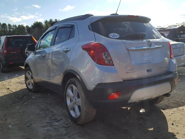 KL4CJESB8FB226431 - 2015 BUICK ENCORE SILVER photo 3