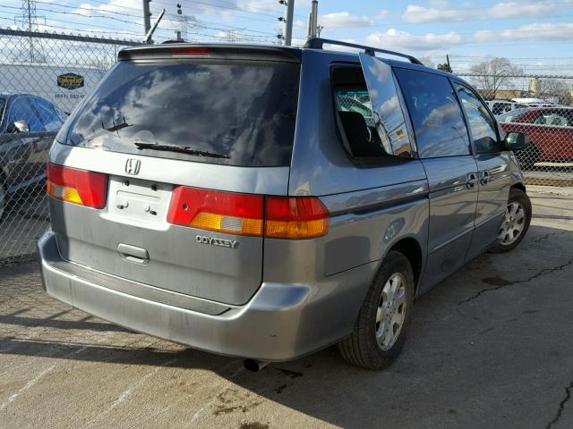 2HKRL18612H526740 - 2002 HONDA ODYSSEY EX GRAY photo 4