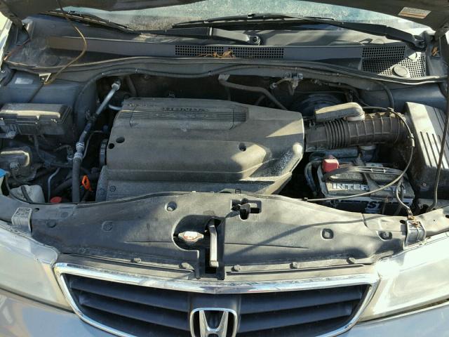 2HKRL18612H526740 - 2002 HONDA ODYSSEY EX GRAY photo 7