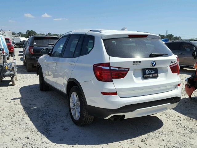 5UXWZ7C33H0X40263 - 2017 BMW X3 SDRIVE2 WHITE photo 3