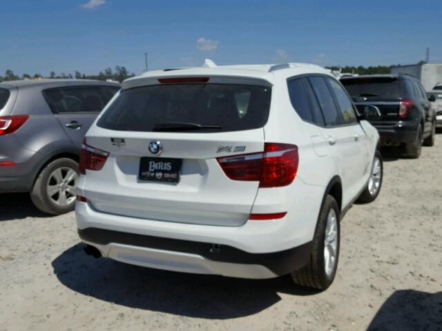 5UXWZ7C33H0X40263 - 2017 BMW X3 SDRIVE2 WHITE photo 4