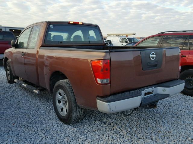 1N6AA06AX4N552144 - 2004 NISSAN TITAN XE ORANGE photo 3