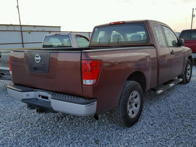 1N6AA06AX4N552144 - 2004 NISSAN TITAN XE ORANGE photo 4