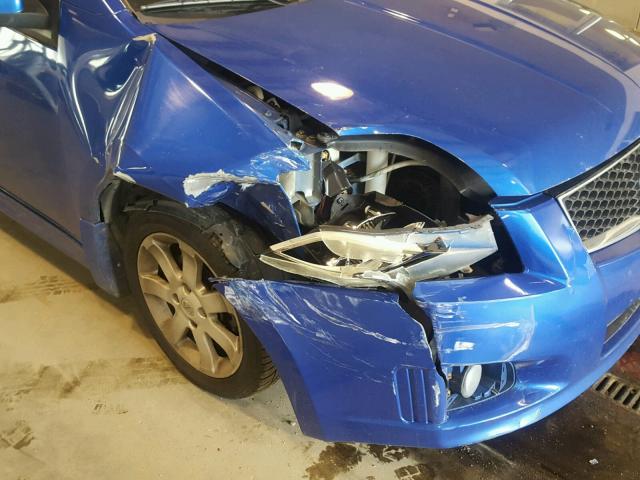 3N1AB6APXAL611173 - 2010 NISSAN SENTRA 2.0 BLUE photo 9