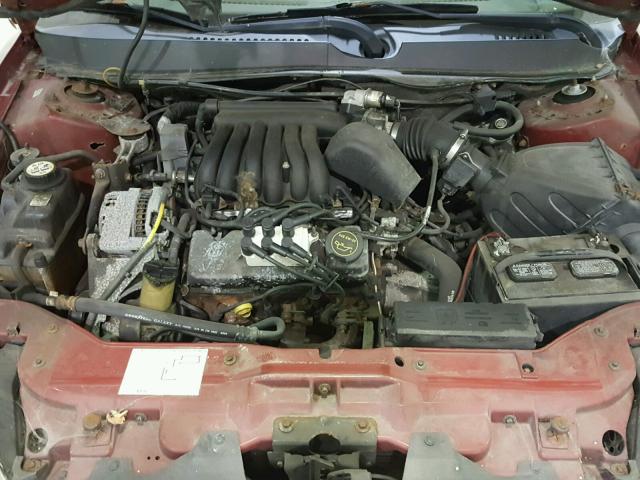 1FAFP52U73G140003 - 2003 FORD TAURUS LX RED photo 7