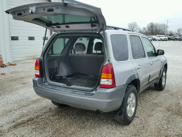 4F2YU08192KM38074 - 2002 MAZDA TRIBUTE LX SILVER photo 4