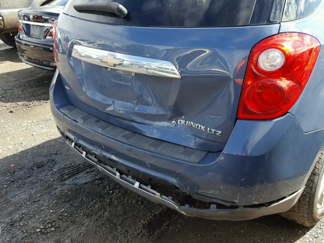 2CNFLGEC4B6461883 - 2011 CHEVROLET EQUINOX LT BLUE photo 9