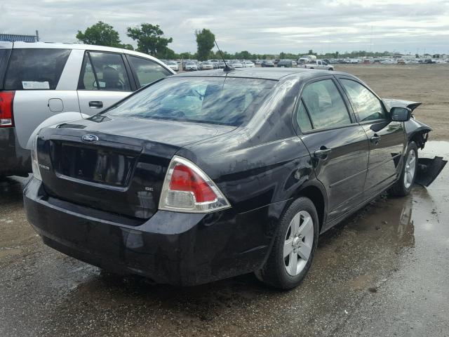 3FAHP07Z19R138619 - 2009 FORD FUSION SE BLACK photo 4