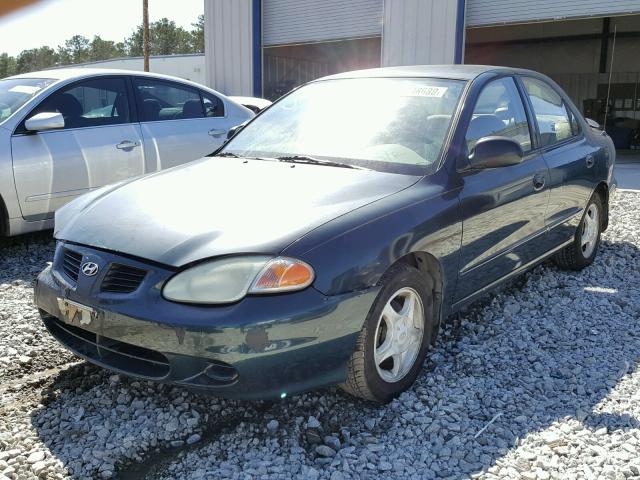 KMHJF25F2XU865336 - 1999 HYUNDAI ELANTRA BA GREEN photo 2