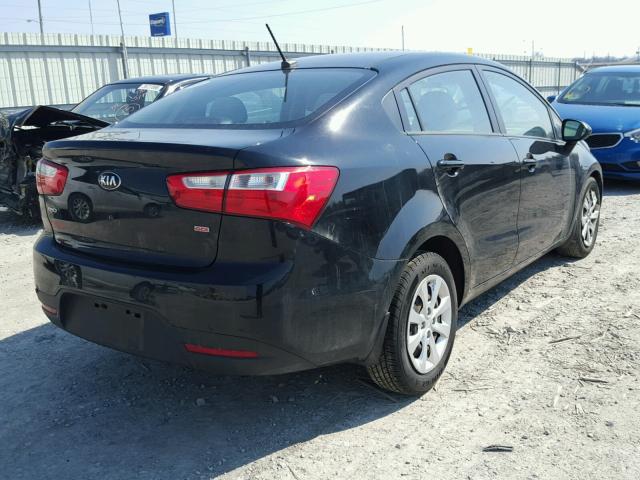 KNADM4A32D6137155 - 2013 KIA RIO LX Սև լուսանկար 4