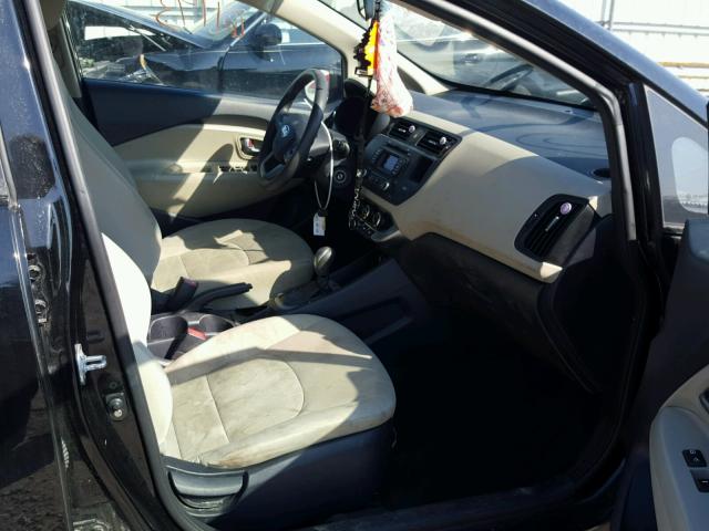 KNADM4A32D6137155 - 2013 KIA RIO LX Սև լուսանկար 5
