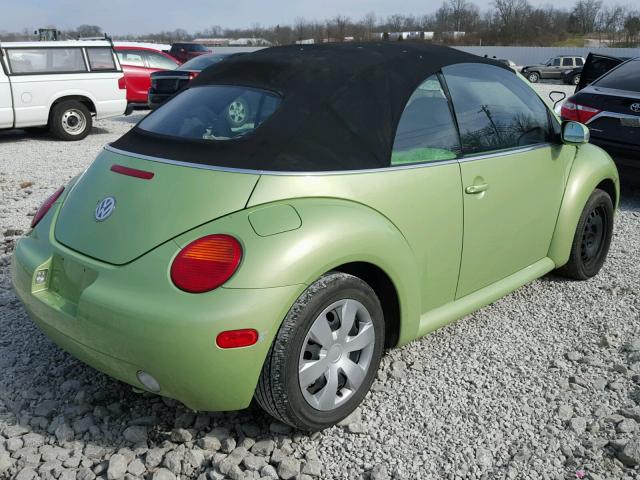 3VWBM31Y25M367535 - 2005 VOLKSWAGEN NEW BEETLE 绿色 照片 4