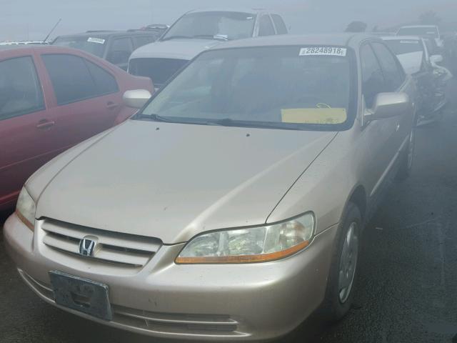 1HGCG16451A065609 - 2001 HONDA ACCORD LX GOLD photo 2