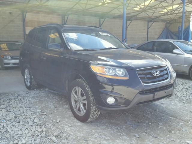 5NMSK4AGXAH395764 - 2010 HYUNDAI SANTA FE L BLACK photo 1