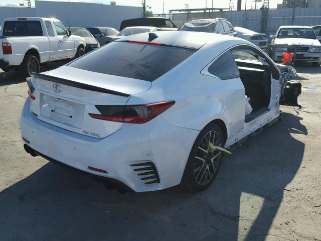 JTHHE5BCXH5017698 - 2017 LEXUS RC 350 WHITE photo 4