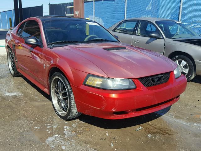 1FAFP40402F117244 - 2002 FORD MUSTANG RED photo 1