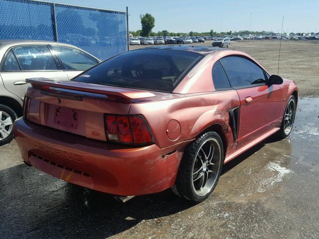 1FAFP40402F117244 - 2002 FORD MUSTANG RED photo 4