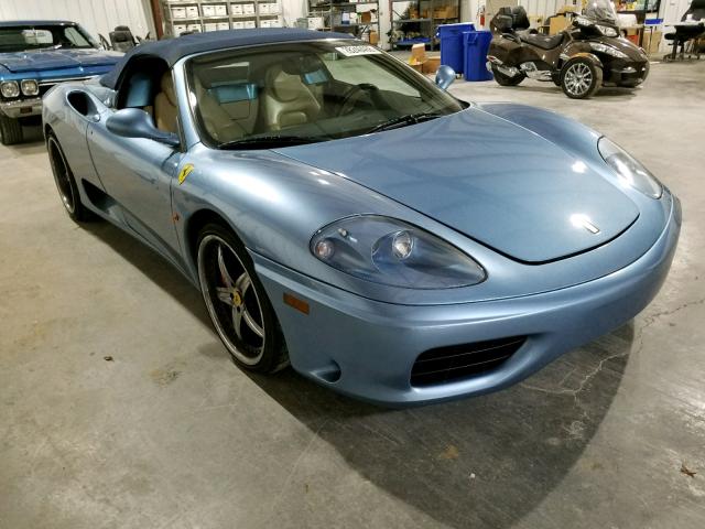 ZFFYT53A420130184 - 2002 FERRARI 360 SPIDER BLUE photo 1