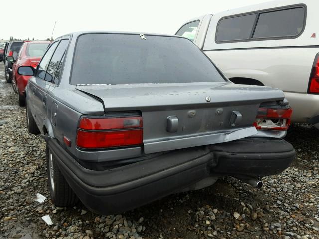 JT2AE91A2M3472084 - 1991 TOYOTA COROLLA GRAY photo 3