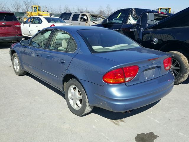 1G3NL52E0XC301220 - 1999 OLDSMOBILE ALERO GL BLUE photo 3