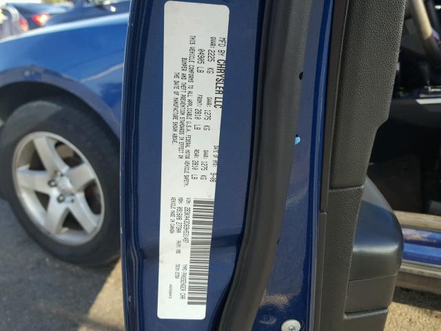 2B3KA43D69H531497 - 2009 DODGE CHARGER BLUE photo 10