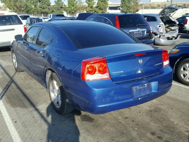 2B3KA43D69H531497 - 2009 DODGE CHARGER BLUE photo 3