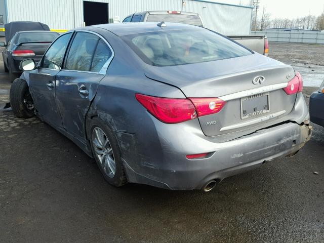 JN1EV7AR5GM342305 - 2016 INFINITI Q50 PREMIU SILVER photo 3