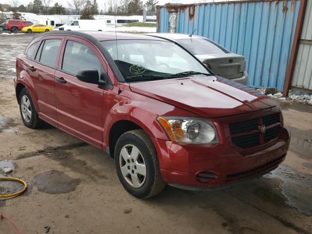 1B3HB28B78D739760 - 2008 DODGE CALIBER RED photo 1