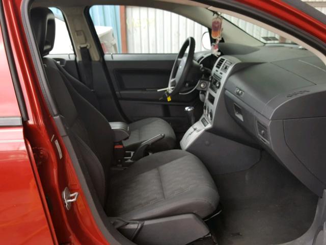 1B3HB28B78D739760 - 2008 DODGE CALIBER RED photo 5