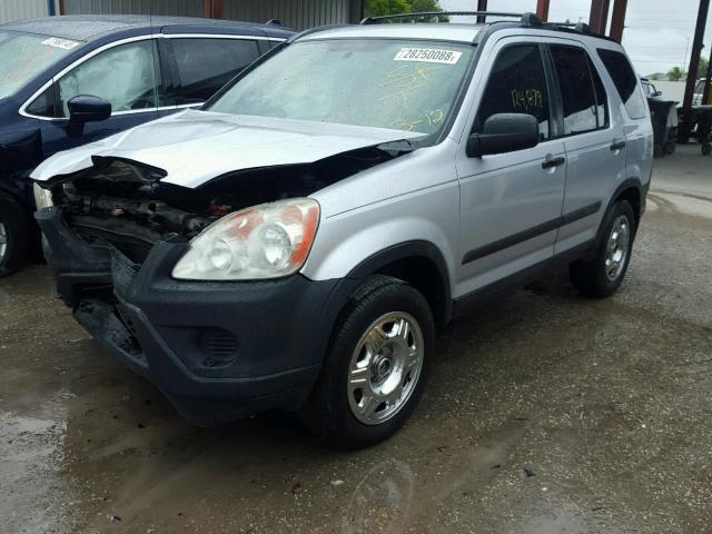 SHSRD68575U303616 - 2005 HONDA CR-V LX SILVER photo 2