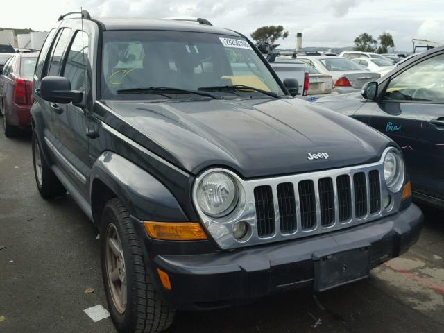 1J4GK58K06W221447 - 2006 JEEP LIBERTY LI BLACK photo 1