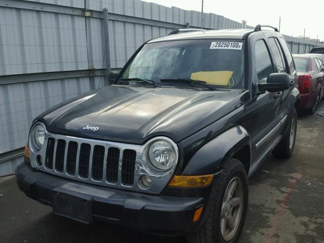 1J4GK58K06W221447 - 2006 JEEP LIBERTY LI BLACK photo 2