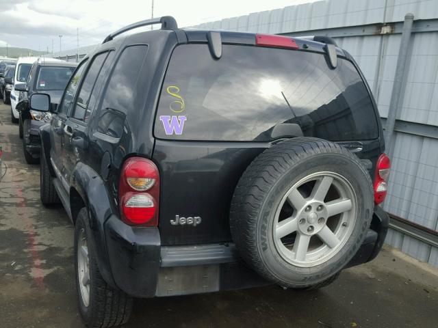 1J4GK58K06W221447 - 2006 JEEP LIBERTY LI BLACK photo 3