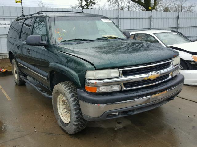 3GNGK26GX1G216807 - 2001 CHEVROLET SUBURBAN K GREEN photo 1