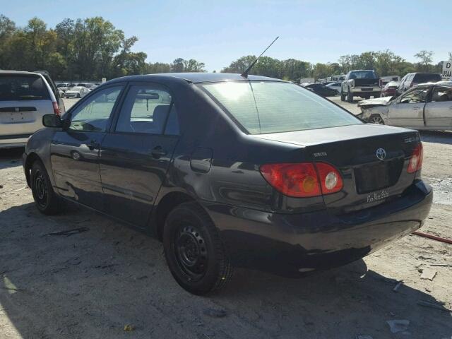 JTDBR32E930047136 - 2003 TOYOTA COROLLA CE BLACK photo 3