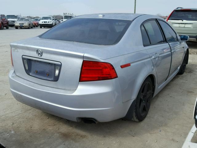 19UUA66275A027614 - 2005 ACURA TL SILVER photo 4