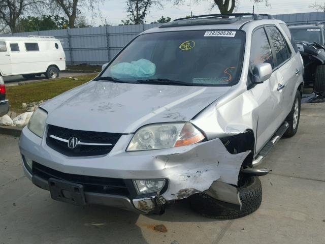 2HNYD18672H532148 - 2002 ACURA MDX TOURIN SILVER photo 2