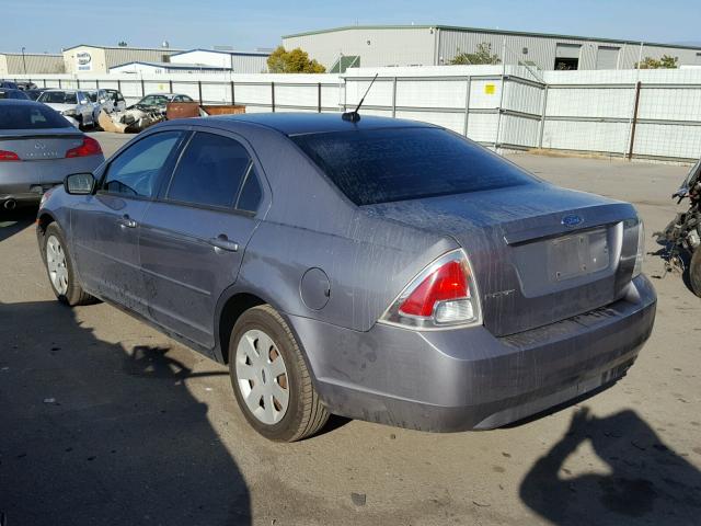 3FAHP06Z77R274588 - 2007 FORD FUSION S GRAY photo 3