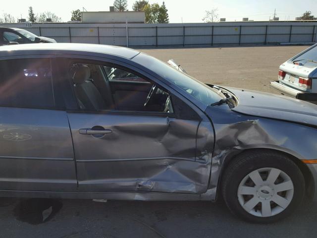 3FAHP06Z77R274588 - 2007 FORD FUSION S GRAY photo 9