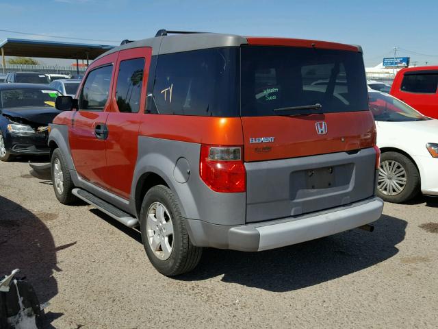 5J6YH27654L002486 - 2004 HONDA ELEMENT EX ORANGE photo 3