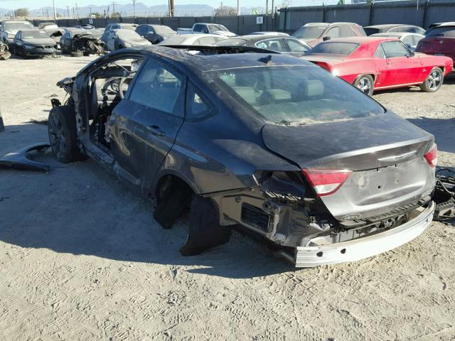 1C3CCCBB1GN142525 - 2016 CHRYSLER 200 S GRAY photo 3