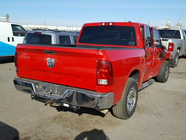 1D7RB1CT5BS538462 - 2011 DODGE RAM 1500 RED photo 4