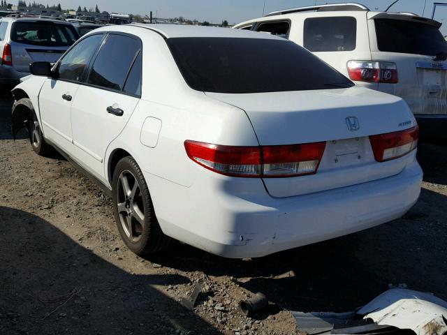 1HGCM56114A070641 - 2004 HONDA ACCORD DX WHITE photo 3