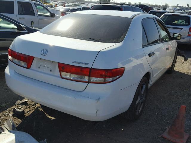 1HGCM56114A070641 - 2004 HONDA ACCORD DX WHITE photo 4