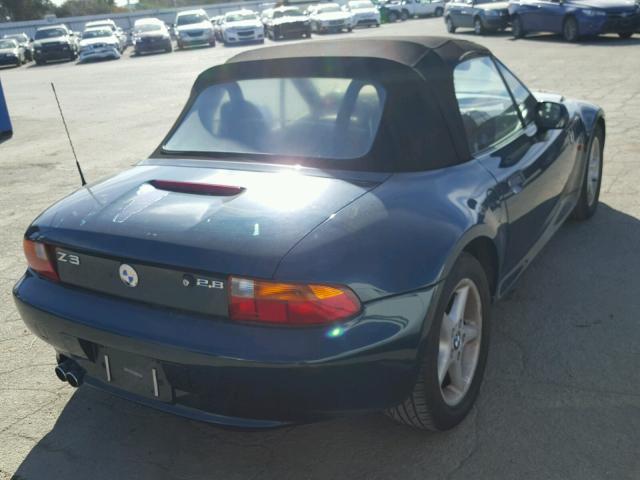 4USCH3333XLF40560 - 1999 BMW Z3 2.8 GREEN photo 4