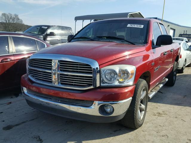 1D7HA182X7S209150 - 2007 DODGE RAM 1500 S RED photo 2