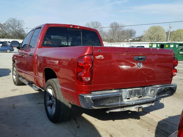 1D7HA182X7S209150 - 2007 DODGE RAM 1500 S RED photo 3