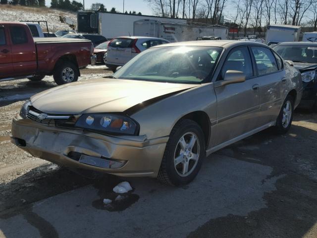 2G1WH52K259268262 - 2005 CHEVROLET IMPALA LS GOLD photo 2